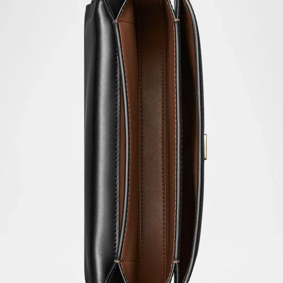 Tory Burch Eleanor Leather Slim Saddle Bag - Picture 4 of 11